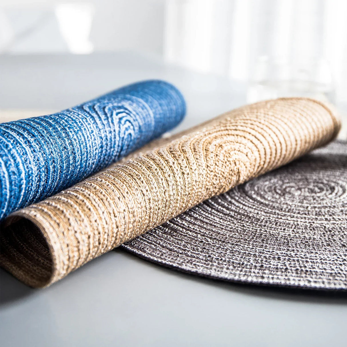 6/8 pcs Table placemats for table mat Ramie