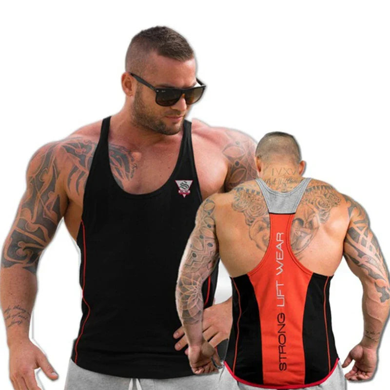 Bodybuilding Tank Tops Men Gym Workout Fitness sleeveless