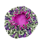 Women's Satin African Pattern Sleeping Hat Elastic Band