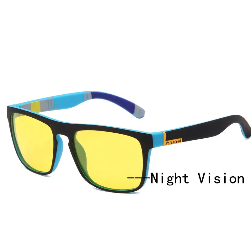WarBLade New Square Polarized Sunglasses Men Night Vision