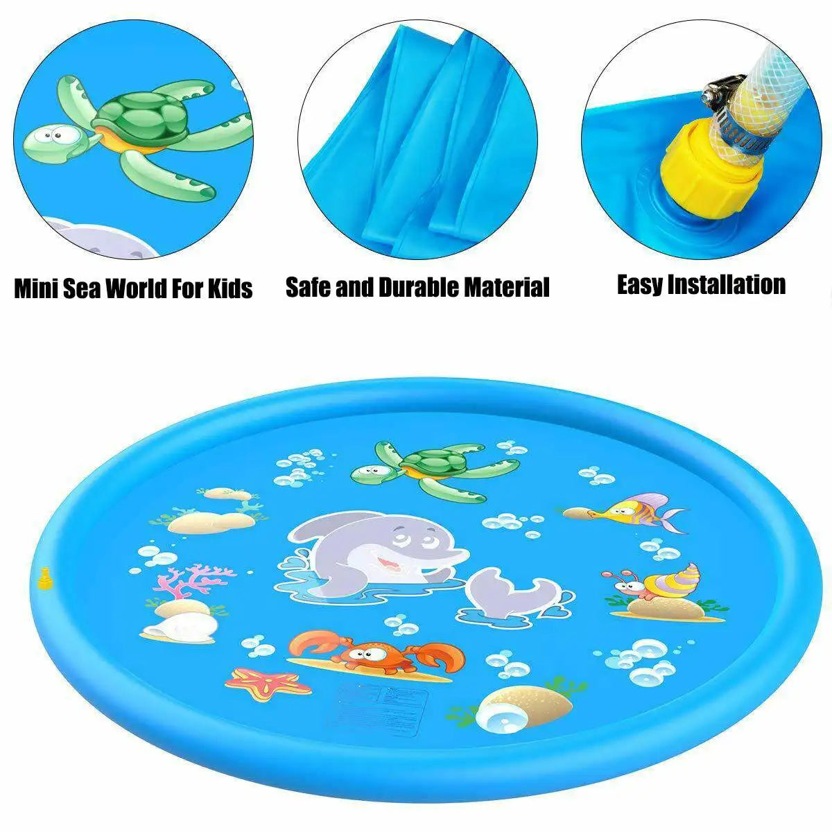 Children Play Spray Mat 100/170cm Beach Inflatable Water