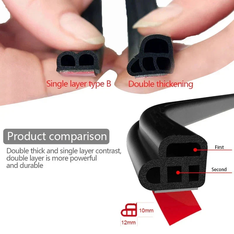 Car Door Seal Strip Trunk Edge Stickers