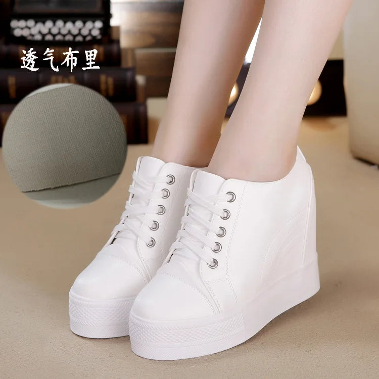 Women’s High Top Wedge Sneakers with Hidden Heels