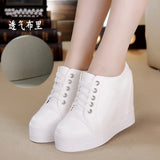 Women’s High Top Wedge Sneakers with Hidden Heels