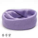 Korean Solid Color Cashmere Collar Pullove Warm Scarf