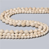 Natural Beige Color Stone Faceted Stone Jaspers Spacers
