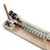 DIY Umbrella Rope Bracelet Knitting Tool Weaver Wooden
