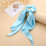 1PC New Women Scrunchie Ribbon Elastic Hair Bands