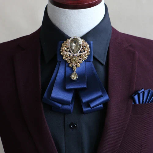 Handmade British Style New Diamond Bow Ties for