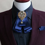 Handmade British Style New Diamond Bow Ties for