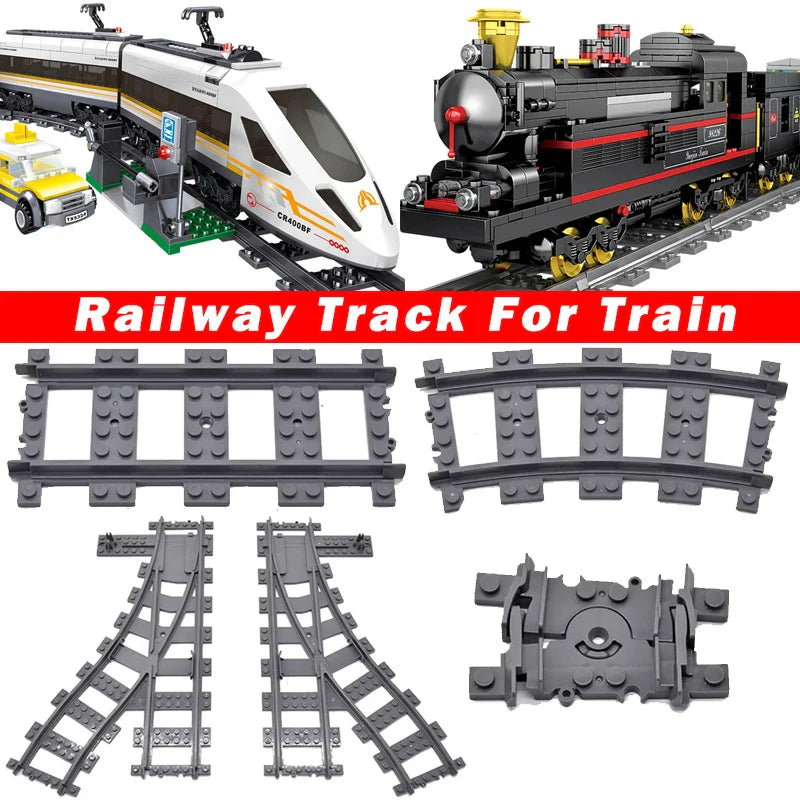 MOC Railway Track Train Tracks Straight Curved Soft