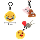 Random 30PCS/pack Funny expression Keychain Creative Cartoon Plush