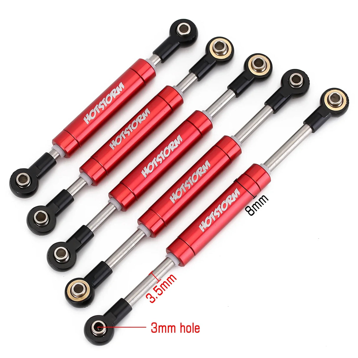 INJORA 1PCS 72-102mm Adjustable Servo Steering Link 1/10
