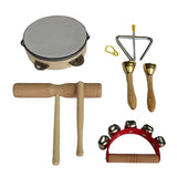 Log Percussion Instrument Set Toy Wooden Sand Hammer