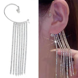 20Style Luxury Shiny Crystal Rhinestone Long Tassel Ear