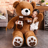 High Quality 4 Colors Teddy Bear With Scarf