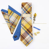 5 PCS Luxury Cotton Patchwork 7cm Tie Set