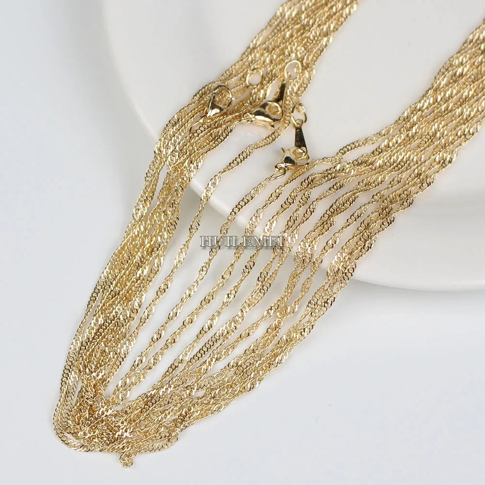 Wholesale Lots 10pcslot 2mm KC Gold Color Water