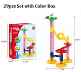 DIY Construction Marble Run Race Track Building Blocks