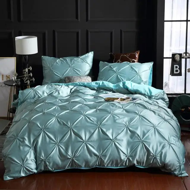 Silk Washed Bedding set Luxury Duvet Cover Double