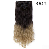 S-noilite Synthetic 24inch 140g 8PCS/set Clip In On