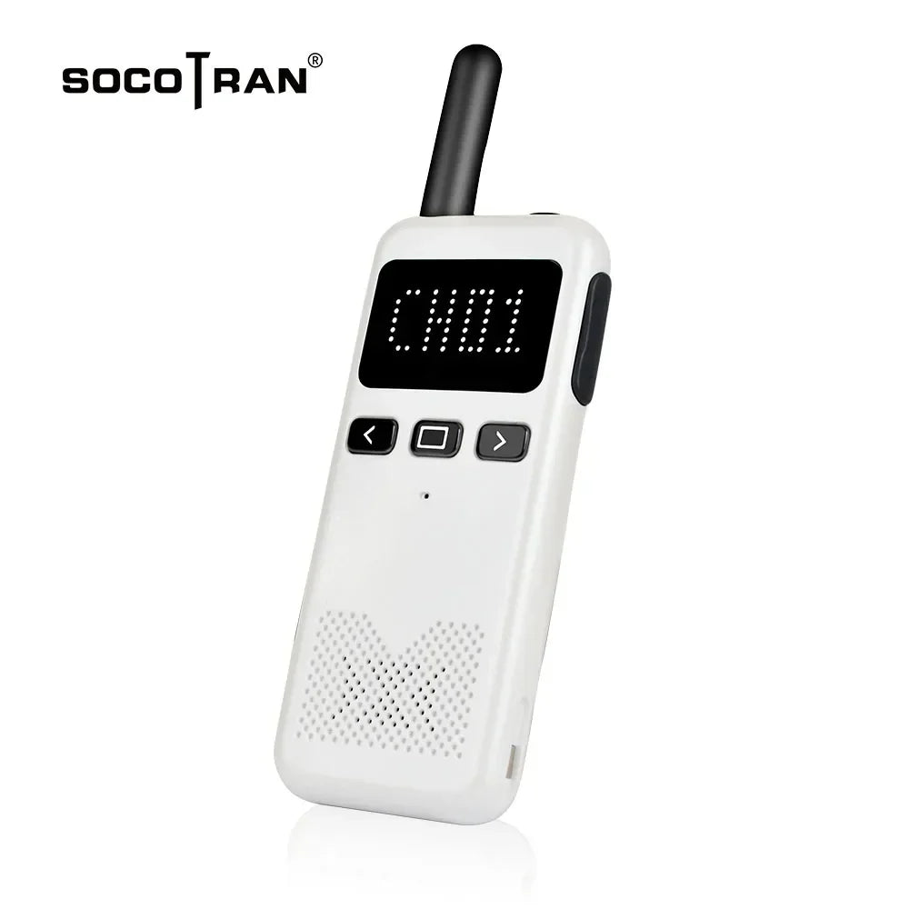 2pcs Ultra Thin Walkie-Talkie with Gain Antenna Outdoor