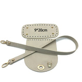 8colors 4PcsSet Artificial Leather Shoulder Bag Bottom Strap