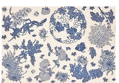 Pottery ceramics clay Transfer paper glaze underglaze flower