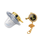 Black Gold Luxury Pacifier for Babies A-Z Name