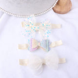 3pcs/lot Newborn Headwear Baby Girl Flower Headbands Lace