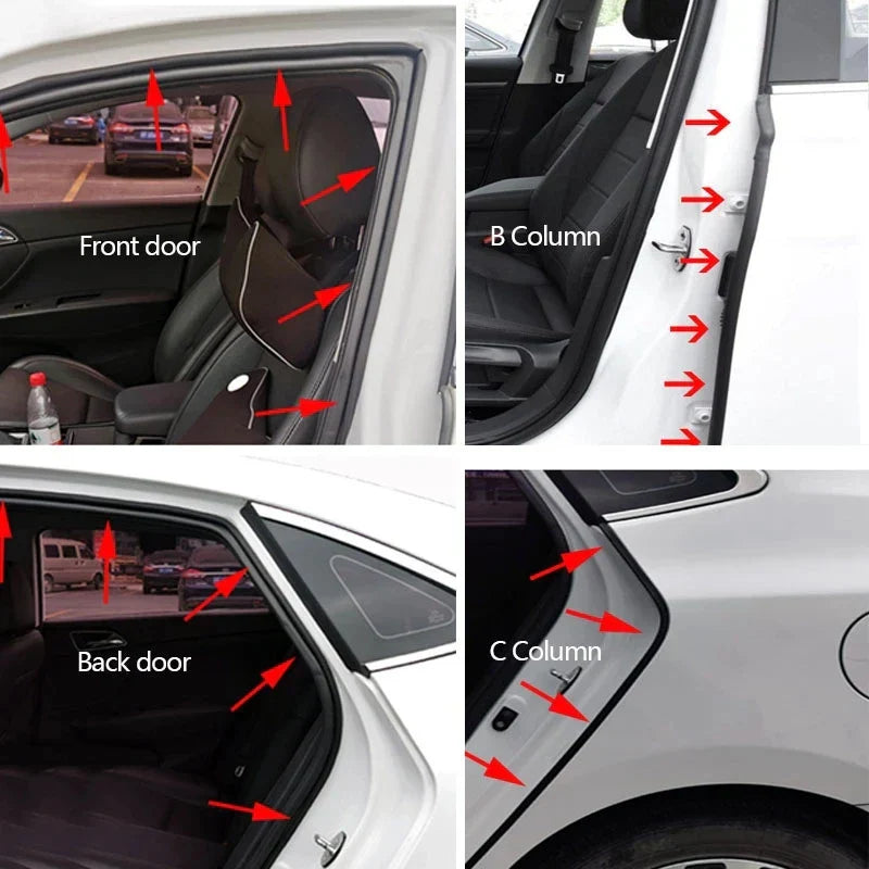 Car Door Seal Strip Trunk Edge Stickers
