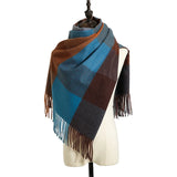 2023 Luxury Brand cashmere women plaid scarf winter