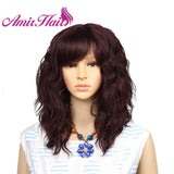 Amir Brown Wigs Synthetic Natural Wavy Wigs for