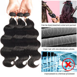 Brazilian Hair Weave Bundles With Frontal 13x4 HD