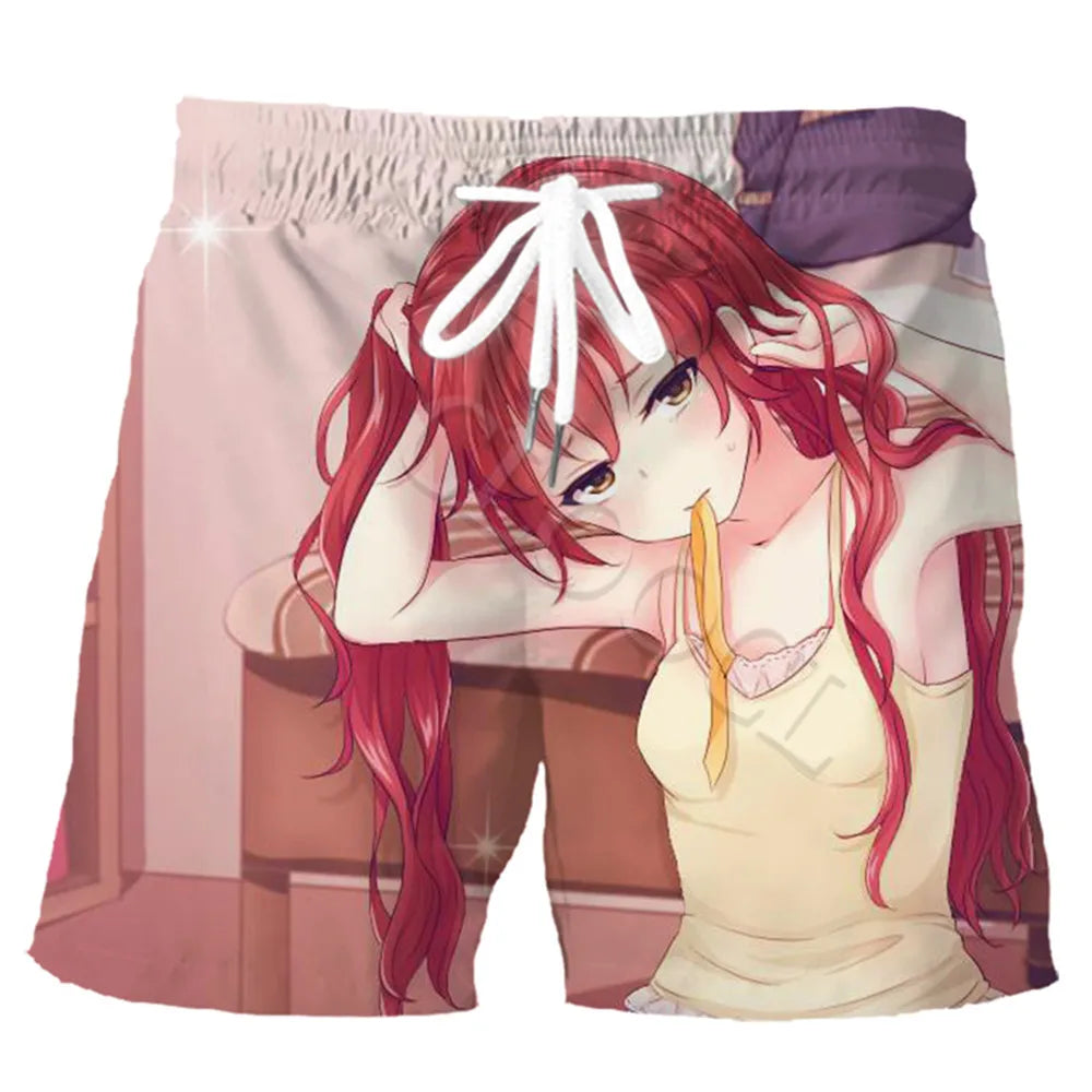 CLOOCL Men Shorts Anime Quintuplets Quintessential 3D Print