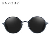 BARCUR Brand Light Weight Round Sunglasses Luxury Brand