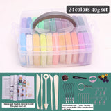 32 Color 3D Clay Plasticine Portable Box New