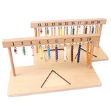 Montessori Teaching Math Toys Digitals Numbers 1-20 Hanger