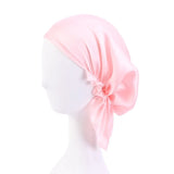 Muslim Women satin Turban Nightcap Hat Headscarves Cancer