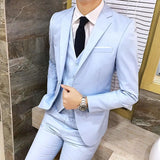 2021 Men's Sets Three-piece Wedding Business Men Formal