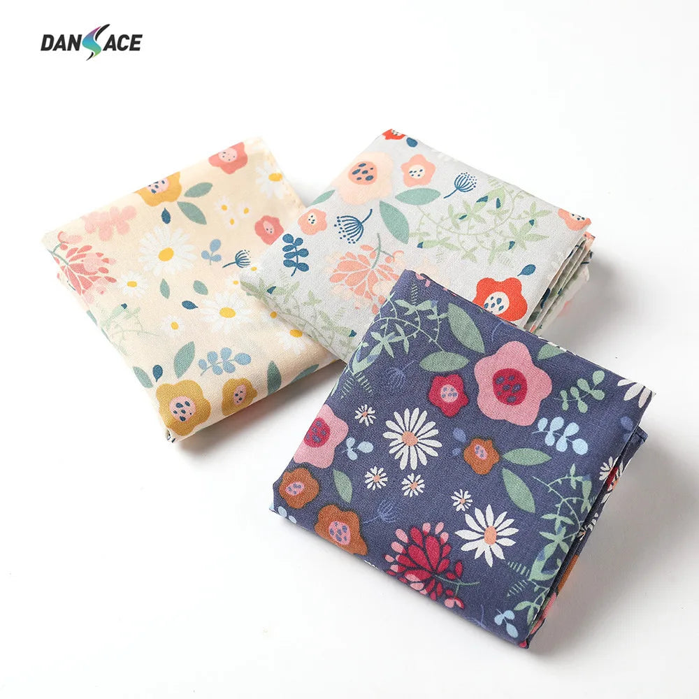 1 Set Women Printed Handkerchief Cotton Scarf For