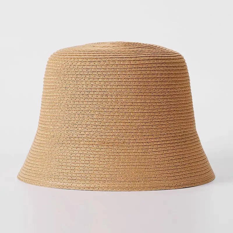 Summer Foldable Straw Sun Hat Women's Panama Boater