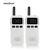2pcs Ultra Thin Walkie-Talkie with Gain Antenna Outdoor