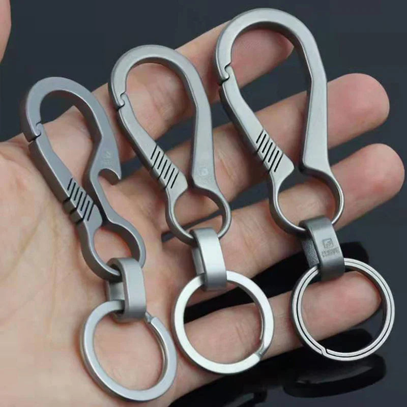 HighEnd Titanium Keychain Luxury Men Car Key Chain