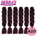 Synthetic Jumbo Braids Hair Omber Braiding Hair Extensions for Women Yaki Texture Black Blue Fake Hair Mirra’s Mirror