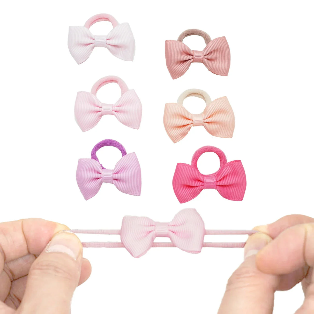 80PCS Baby Girls Hair Ties 2Inch Grosgrain Ribbon