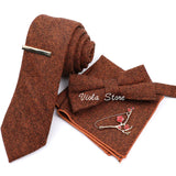 Top 50 Wool Soft 7cm Tie Bowtie Hankie