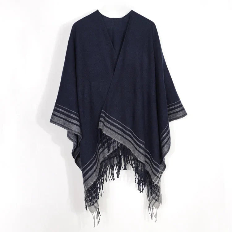 Cashmere Winter Warm Ponchos And Capes For Women