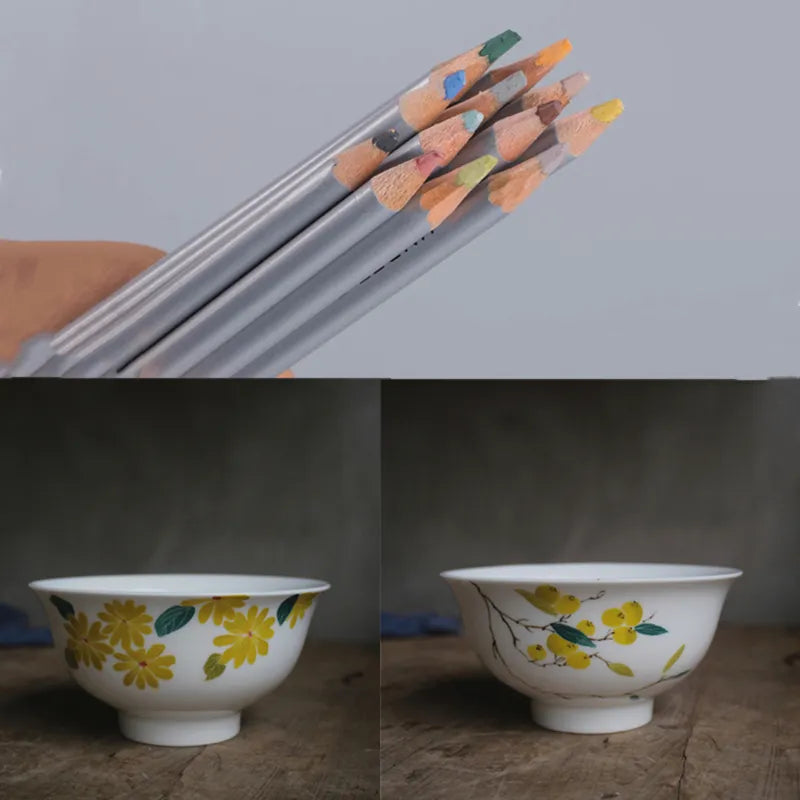 Pottery Art Underglaze Colored Pencils Ceramic DIY Painting