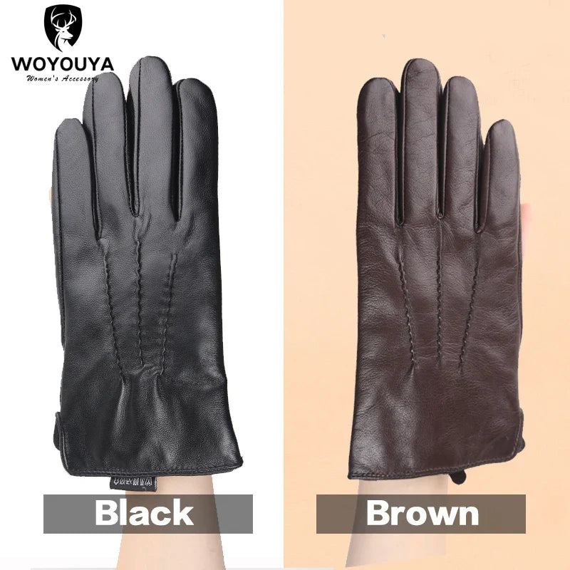 Comfortable Keep warm gloves male winter,Water ripple design